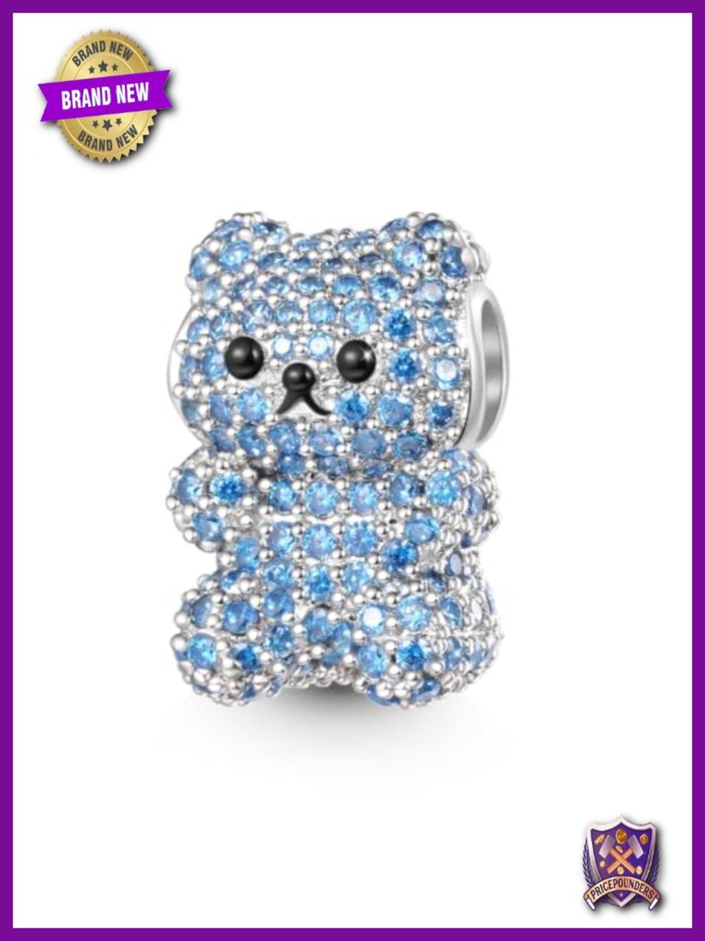 Gummy Bear Charm 925 Sterling Silver Bead for Bracelet Women Gift
